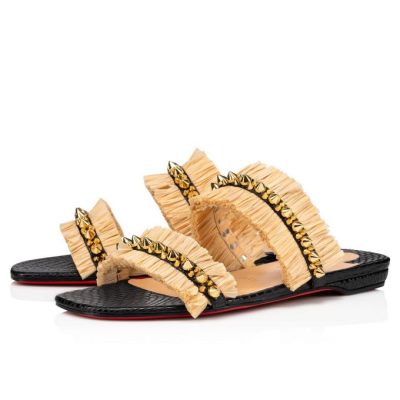 Mules Marivodou Christian Louboutin Mujer - Negros/Beige - 3201258GD21